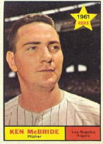 1961 Topps Baseball Cards      209     Ken McBride